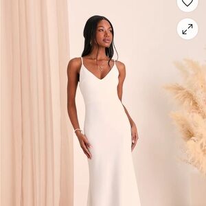 Lulus infinite white maxi dress. New with tags!